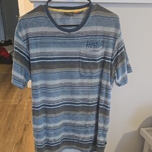 Howler Brothers Blue and Gray Striped Tee